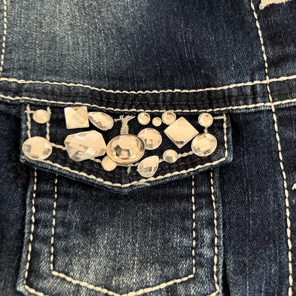 Size Small Bongo Jean Jacket With Embellishments. - image 3